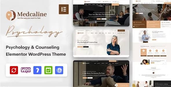 Jual Medcaline Psychology & Counseling WordPress Theme 3.0 Premium, Original
