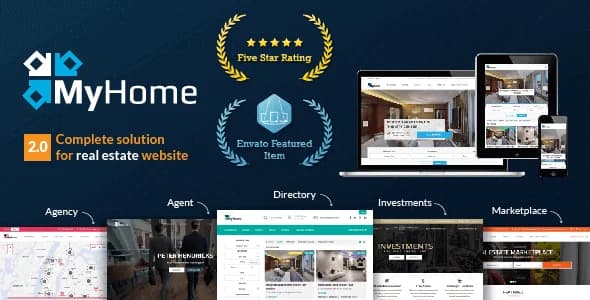 Jual MyHome WordPress Theme 3.1.68 Real Estate Theme Siap Pakai, Resmi