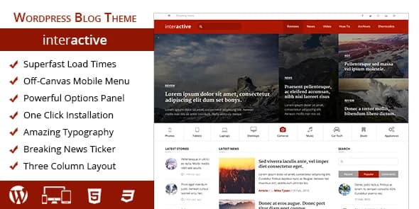 Jual MyThemeShop Interactive 2.1.9 WordPress Theme Durasi 9 Minggu Termurah, Original