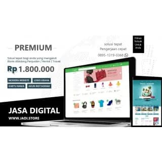 Jual Paket Website Premium Rp.1.800.000 Termurah, Original