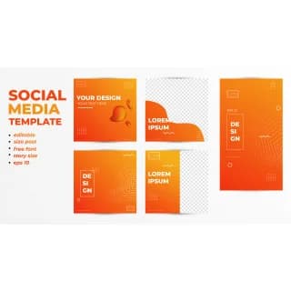 Jual Pembuatan Social Media Template Bergaransi, Resmi
