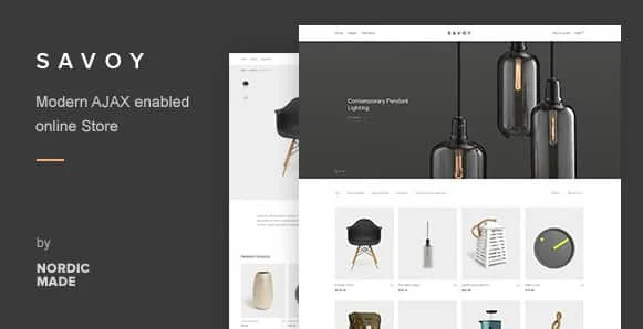 Jual Savoy WordPress Theme 3.0.6 Minimalist AJAX WooCommerce Theme Bergaransi, Profesional