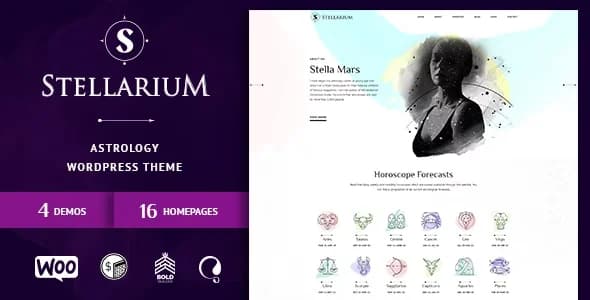 Jual Stellarium Horoscope and Astrology WordPress Theme 1.2.1 Siap Pakai, Premium