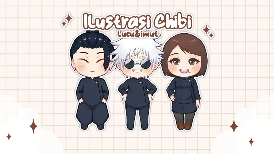 Jasa 2D Ilustrasi Karakter Chibi Lucu dan Imut - Desain Karakter, Profesional, Bergaransi