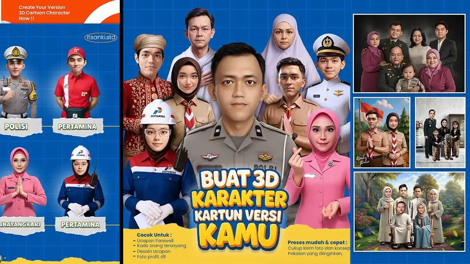 Jasa 3D CARTOON CHARACTER - Kartun, Profesional, Bergaransi