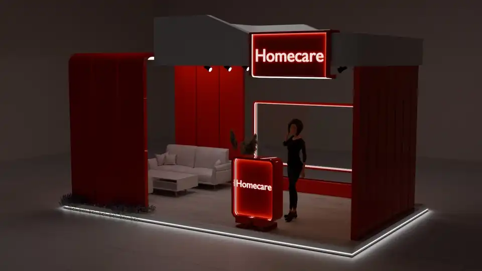 Jasa 3d desain booth menggunkan software blender - Desain Booth & Kios, Profesional, Bergaransi