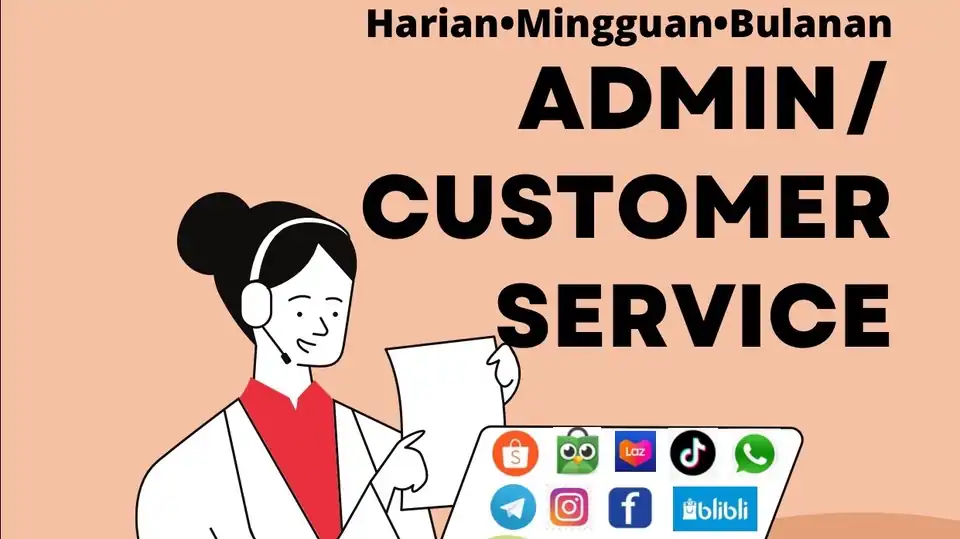 Jasa ADMIN & CUSTOMER SERVICE SOSIAL MEDIA/MARKETPLACE DIJAMIN AMANAH TERPERCAYA - Admin Web & Page, Profesional, Bergar