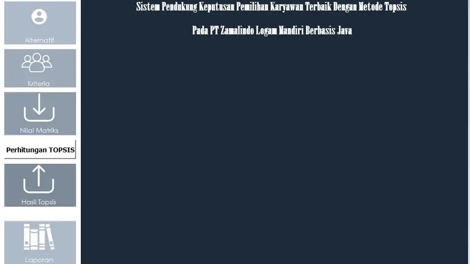Jasa Aplikasi Topsis - Aplikasi Desktop, Profesional, Bergaransi