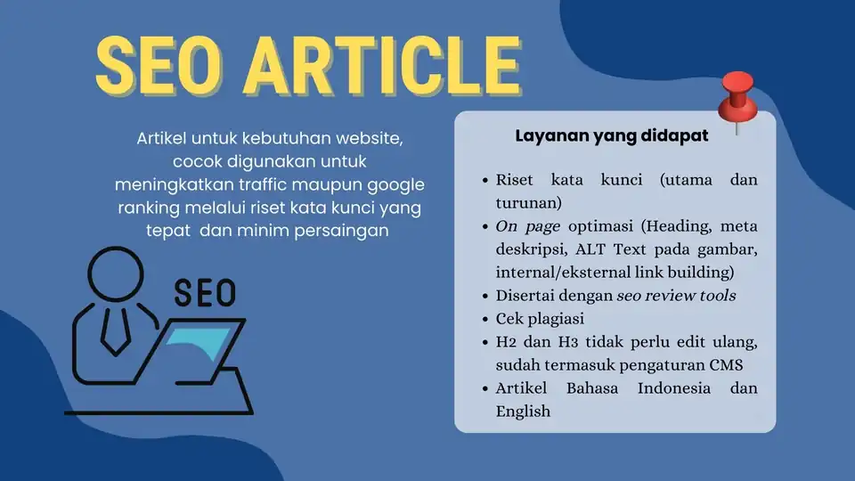 Jasa Artikel SEO Website - Penulisan Konten, Profesional, Bergaransi