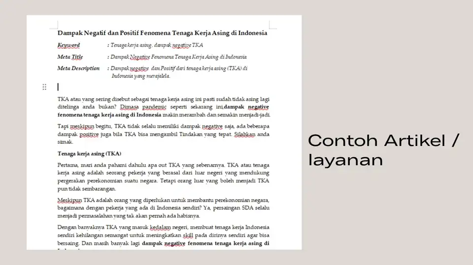 Jasa Artikel SEO Website & Copywriting - Penulisan Konten, Profesional, Bergaransi