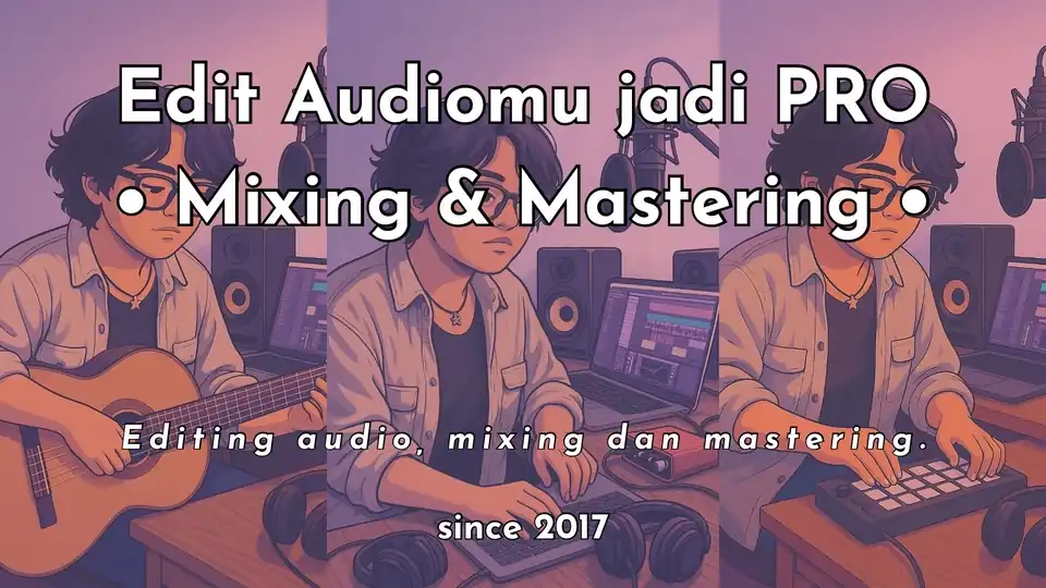 Jasa Berkualitas dan Terjangkau! Ubah audiomu jadi PRO, Edit, Mixing dan Mastering - Sound Effects, Profesional, Bergara