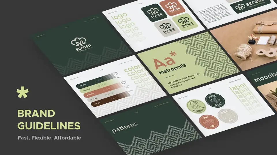 Jasa Brand and Company Visual Guidelines : Desain Panduan Visual Merek dan Perusahaan - Branding, Profesional, Bergarans