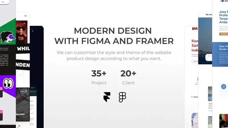Jasa BUAT DESAIN WEB DAN WEBSITE CEPAT | FRAMER | FIGMA | FRAMER CARE - Desain Web, Profesional, Bergaransi