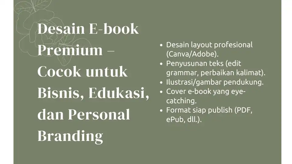 Jasa Buat E-book Eksklusif dan Siap Publish untuk Bisnis atau Edukasi - Penulisan Buku, Profesional, Bergaransi