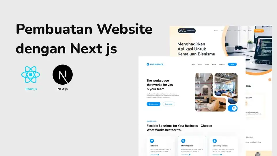 Jasa Buat Website dengan Next js - Web Development, Profesional, Bergaransi
