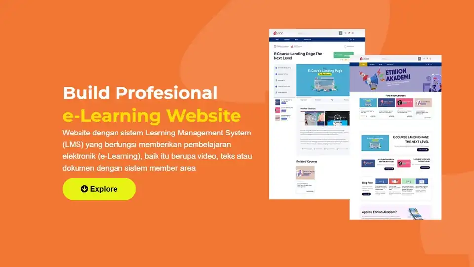 Jasa Build Profesional e-Learning Website - Website Toko Online dengan Wordpress/Laravel + CMS - Web Development, Profes