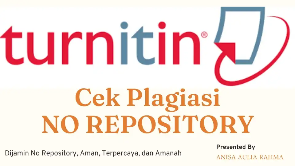 Jasa Cek Turnitin NO RESPOSITORY - Proofreading, Profesional, Bergaransi