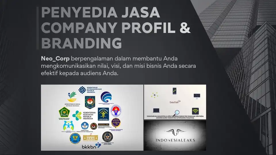 Jasa Company Profile & Branding - Motion Graphics, Profesional, Bergaransi