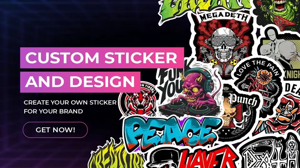 Jasa CUSTOM STICKER AND DESIGN - Desain Stiker, Profesional, Bergaransi