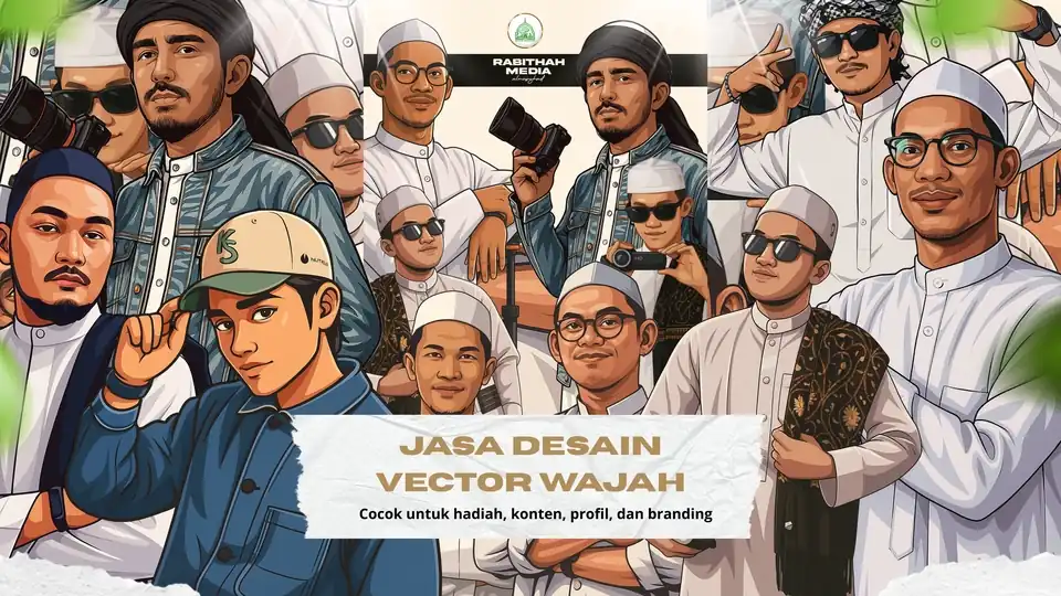 Jasa CUSTOM VECTOR WAJAH – MULAI 50 RIBU AJA! - Vektor, Profesional, Bergaransi