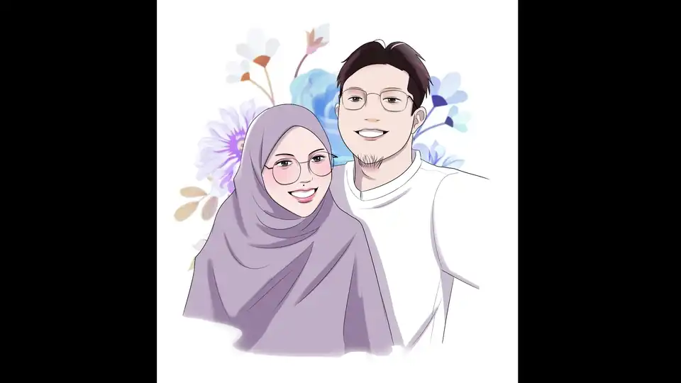 Jasa Dari Foto ke Kartun, Tanpa AI - Gambar Potret, Profesional, Bergaransi