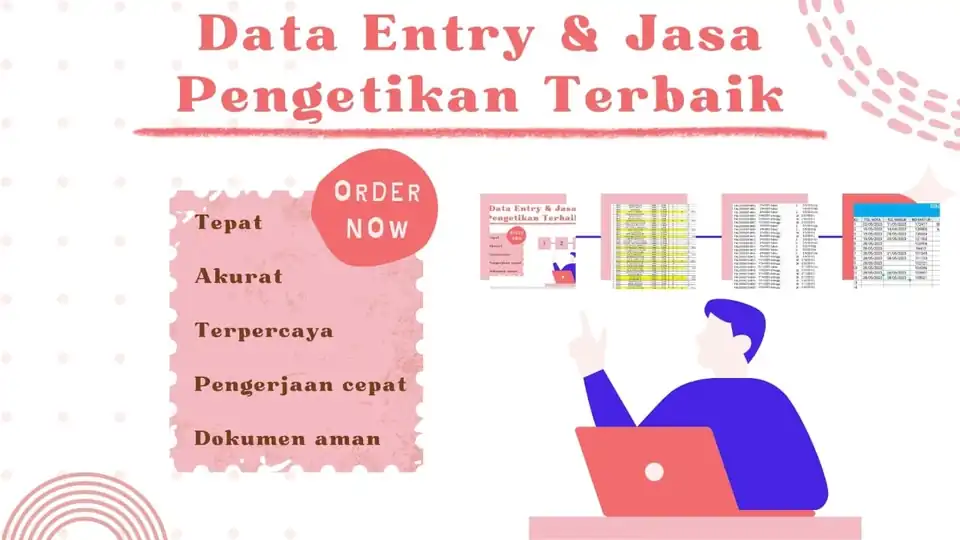 Jasa Data Entry - Entri Data, Profesional, Bergaransi