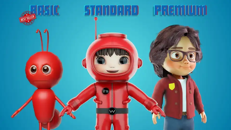 Jasa DESAIN 3D CHARACTER UNTUK GAME,ANIMASI,MASKOT, DLL - 3D & Perspektif, Profesional, Bergaransi