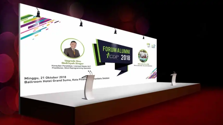Jasa DESAIN BACKDROOP ATAU BANNER ACARA OFFLINE MAUPUN ONLINE - 1 HARI JADI - DESAIN SESUKA ANDA - Digital Printing, Pro