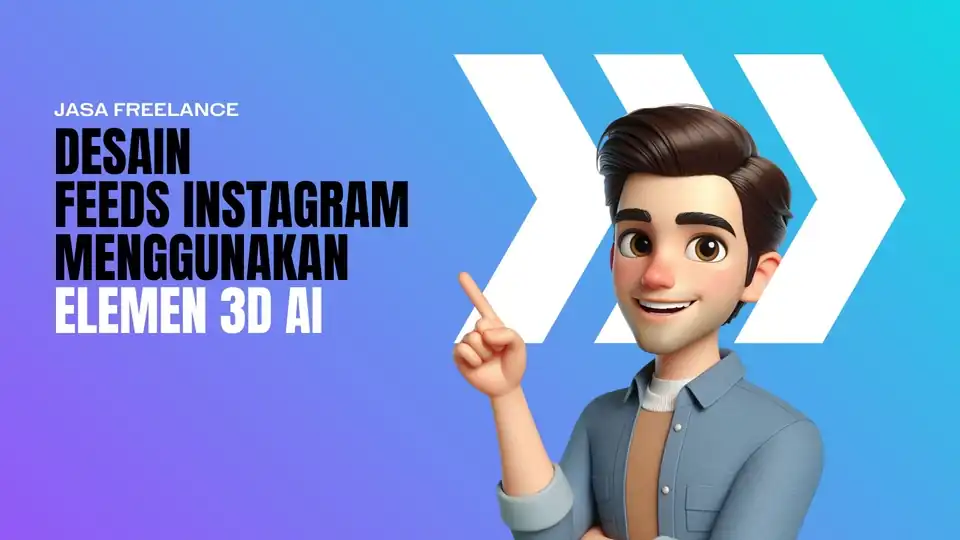 Jasa Desain Feed Instagram dengan Elemen 3D AI, Tampilan ekslusif - Foto AI, Profesional, Bergaransi