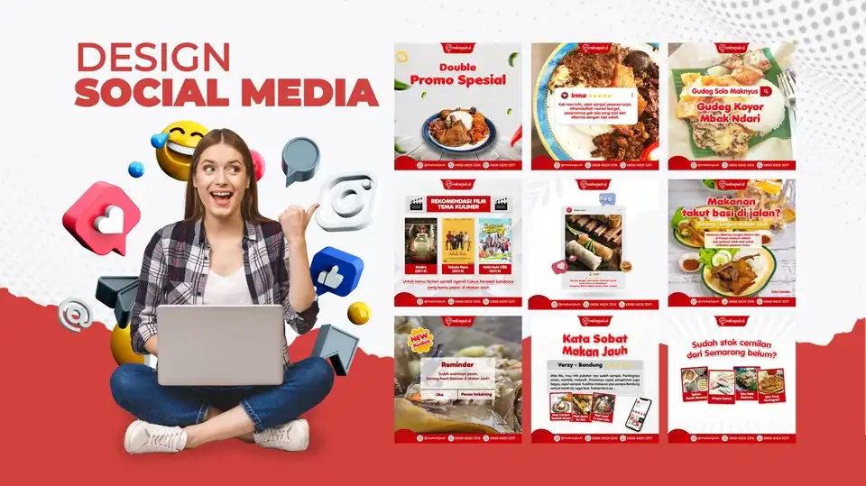 Jasa DESAIN FEED INSTAGRAM FACEBOOK MEDIA SOSIAL - Banner Online, Profesional, Bergaransi