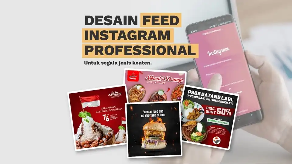 Jasa Desain Feed Instagram Professional - Banner Online, Profesional, Bergaransi