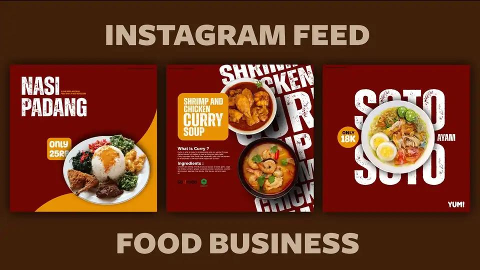 Jasa Desain Feed/Story Instagram & Facebook atau sosmed lainnya , Poster Event/Promo Produk - Banner Online, Profesional