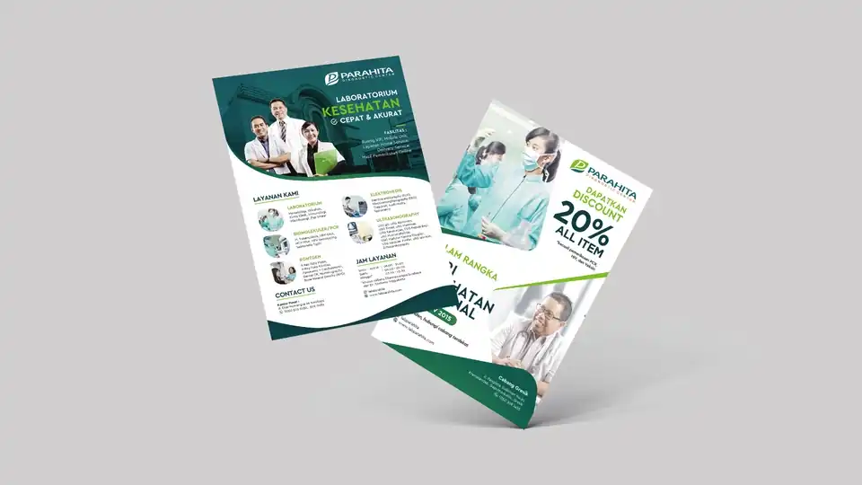 Jasa Desain Flyer, Brosur, Banner, dll - Digital Printing, Profesional, Bergaransi