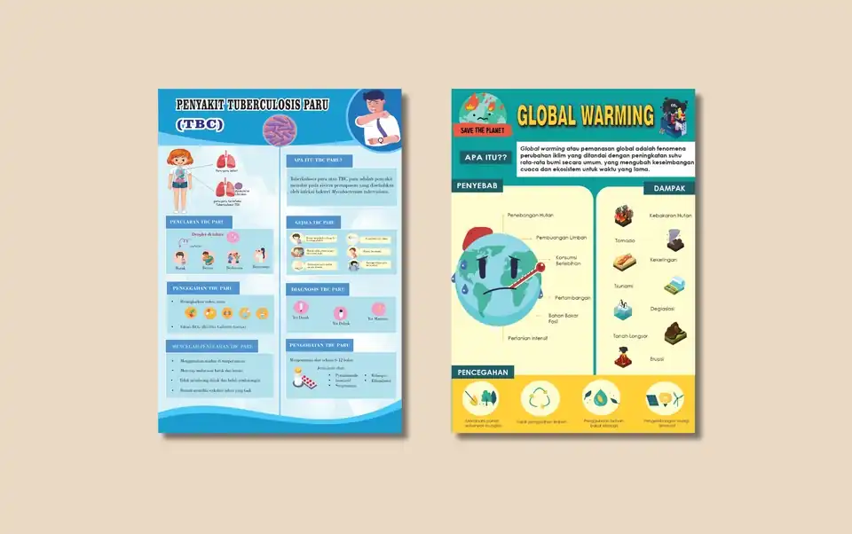 Jasa DESAIN INFOGRAFIS - Infografis, Profesional, Bergaransi