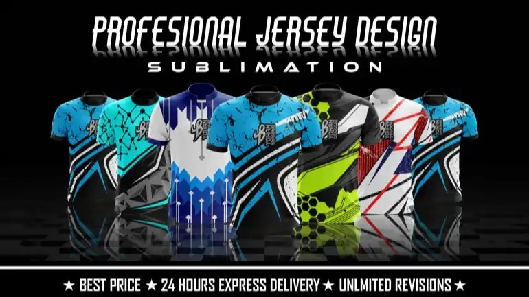 Jasa DESAIN JERSEY CUSTOM & SETTING PISAH WARNA SPOT COLOR/VECTOR - Desain Kaos & Motif, Profesional, Bergaransi
