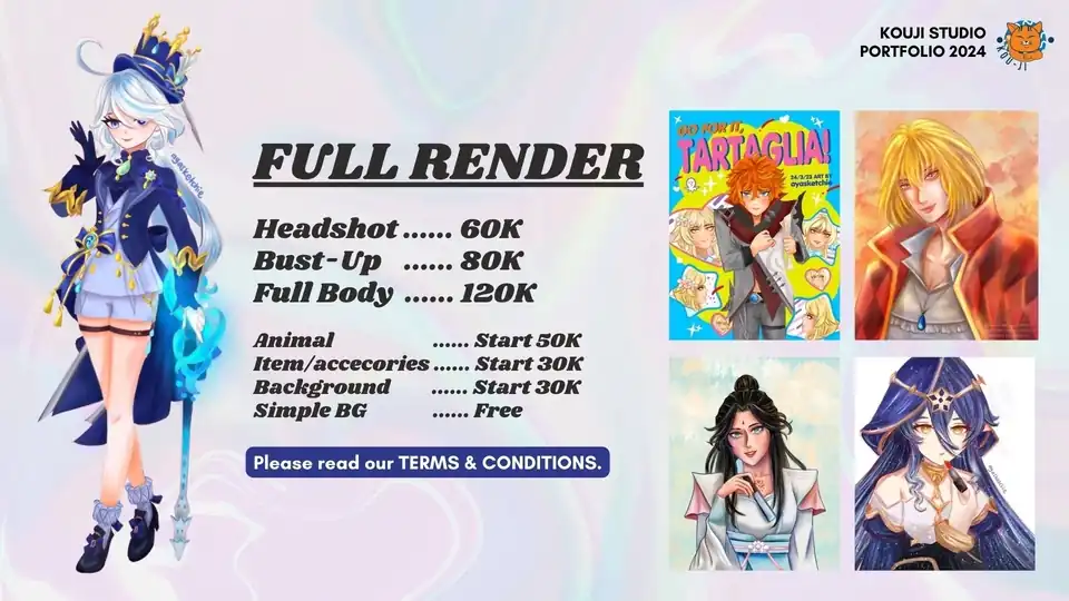 Jasa Desain Karakter (Anime, Manhwa, Realistic Drawing, Original Character) Cepat, Murah, Berkualitas - Desain Karakter,