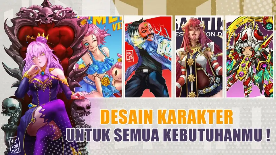 Jasa Desain Karakter untuk game, animasi, dan lainnya - Desain Karakter, Profesional, Bergaransi