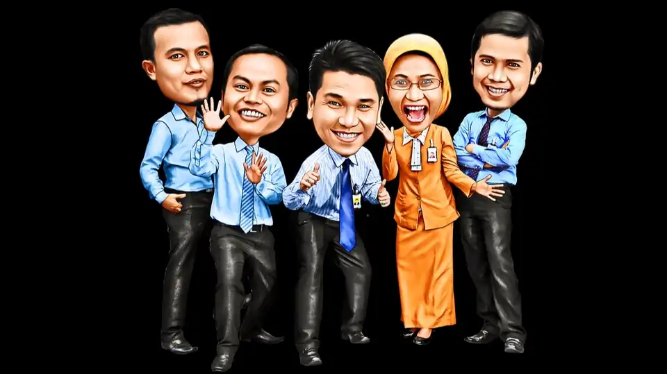 Jasa Desain Karikatur 3d - Karikatur, Profesional, Bergaransi