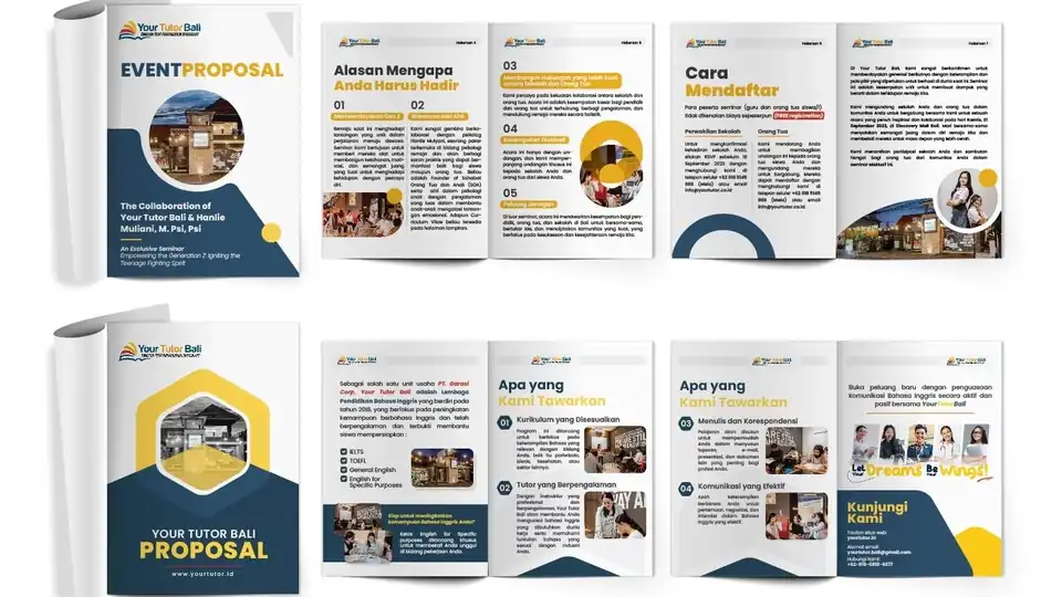 Jasa Desain Proposal/Presentation Deck/Company Profile - Digital Printing, Profesional, Bergaransi