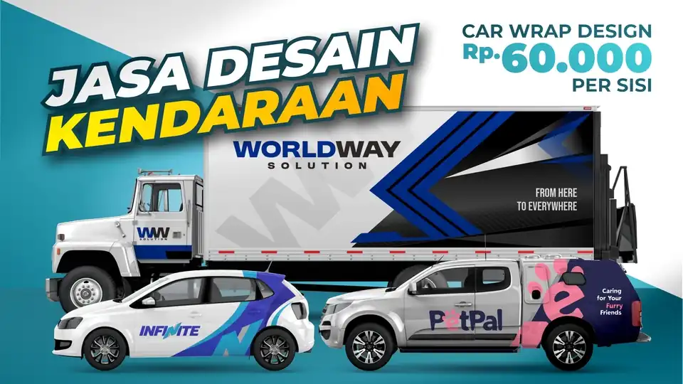 Jasa Desain Wrap Kendaraan Profesional – Mobil, Truk, Motor & Gerobak Makanan - Stiker Decal Mobil, Profesional, Bergara