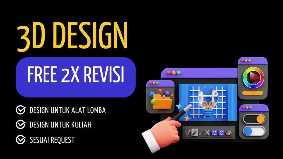 Jasa Design 3D Alat/Bagun Ruang/dan lainnya - 3D Model, Profesional, Bergaransi