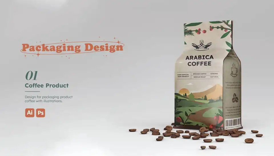 Jasa Design Produk Proffesional, Desain produk, desain kemasan,Mananan, minuman,skincare dan lain-lain - Label & Kemasan
