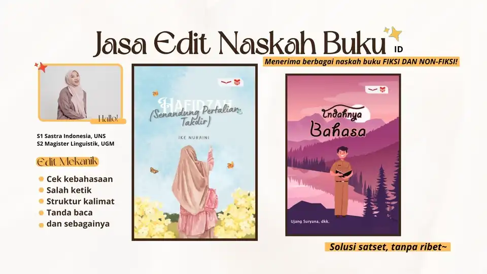 Jasa Editing Buku/ Penyuntingan Naskah Buku Fiksi & Non-Fiksi Profesional Cepat Akurat - Proofreading, Profesional, Berg
