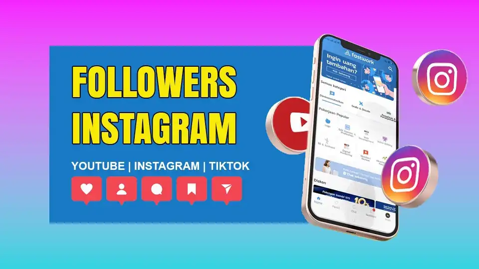 Jasa FOLLOWERS INSTAGRAM | YOUTUBE SUBSCRIBE | VIEW YOUTUBE | JAM TAYANG YOUTUBE - Tambah Followers, Profesional, Bergar