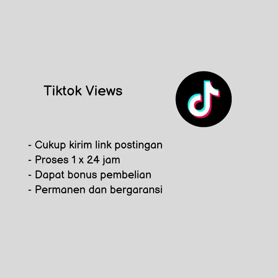 Jasa FOLLOWERS TIKTOK PERMANEN, LIKES TIKTOK, VIEWS TIKTOK, FAVORITE TIKTOK, SHARE TIKTOK, KOMEN INDO - Tambah Followers