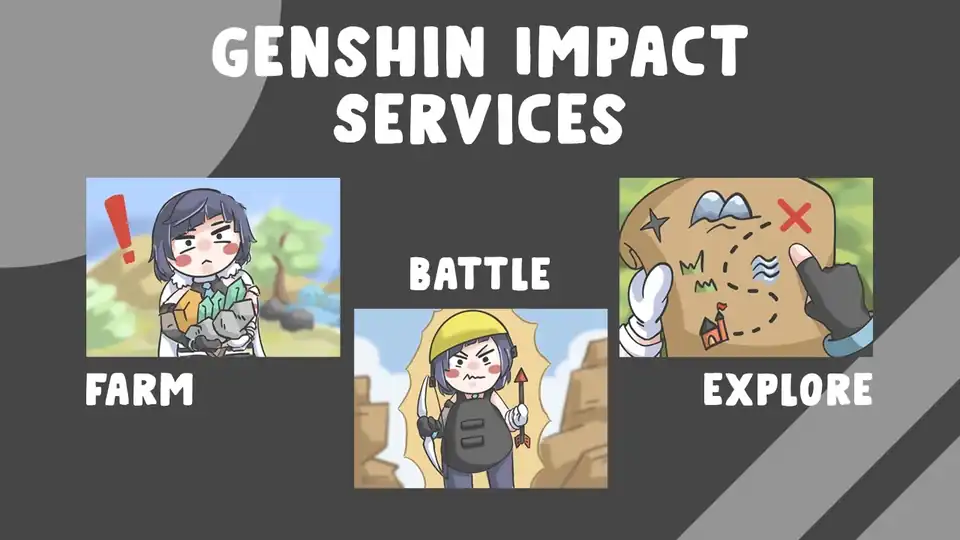 Jasa Genshin Impact Services - Gaming, Profesional, Bergaransi