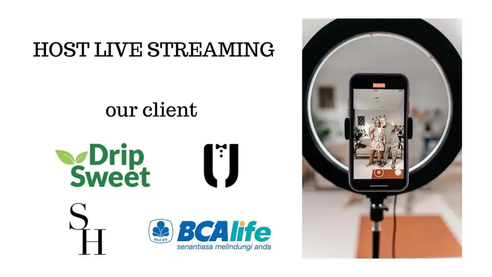 Jasa HOST LIVE STREAMING TIKTOK SHOPEE YOUTUBE MARKETPLACE - Admin Web & Page, Profesional, Bergaransi