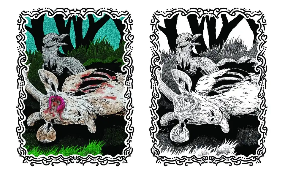 Jasa Illustration artwork horror/ metal/ punk untuk album cover, gigs poster, atau brand merchandise - Gambar dan Ilustr