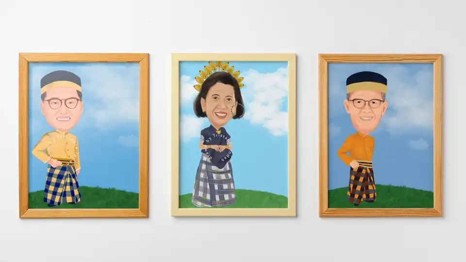 Jasa Ilustrasi Karikatur Hand-Drawn Digital untuk Semua Kebutuhan - Karikatur, Profesional, Bergaransi