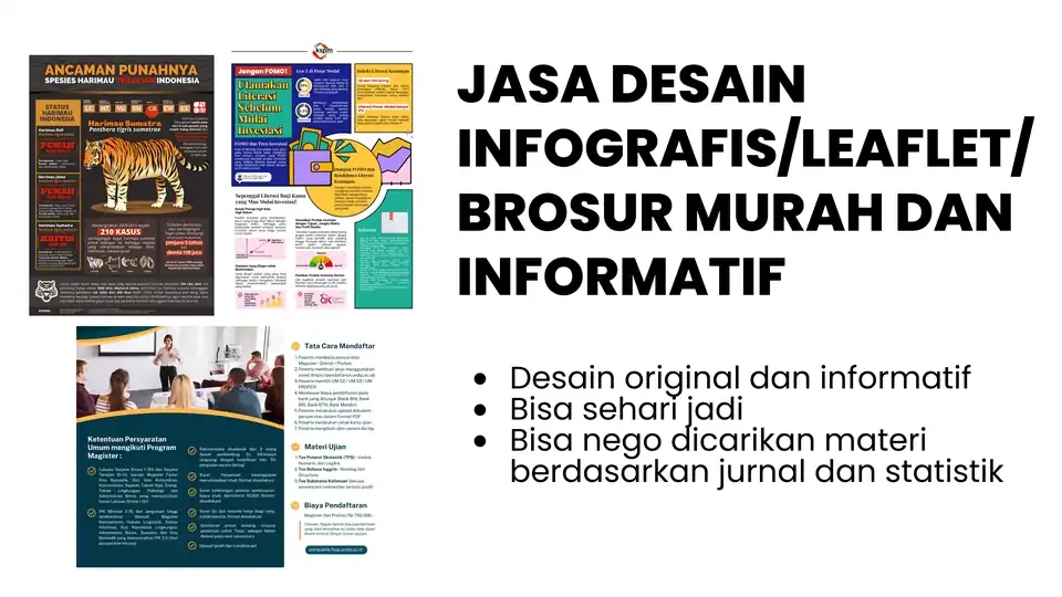 Jasa Infografis/Leaflet Unik dan Murah (Bisa Sehari Jadi) - Infografis, Profesional, Bergaransi